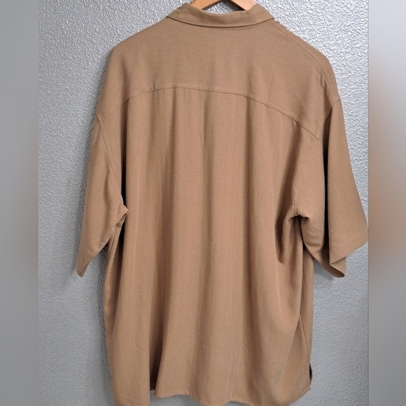 Bill Blass 100% Silk Button Down Shirt   Size XL - Picture 7 of 10